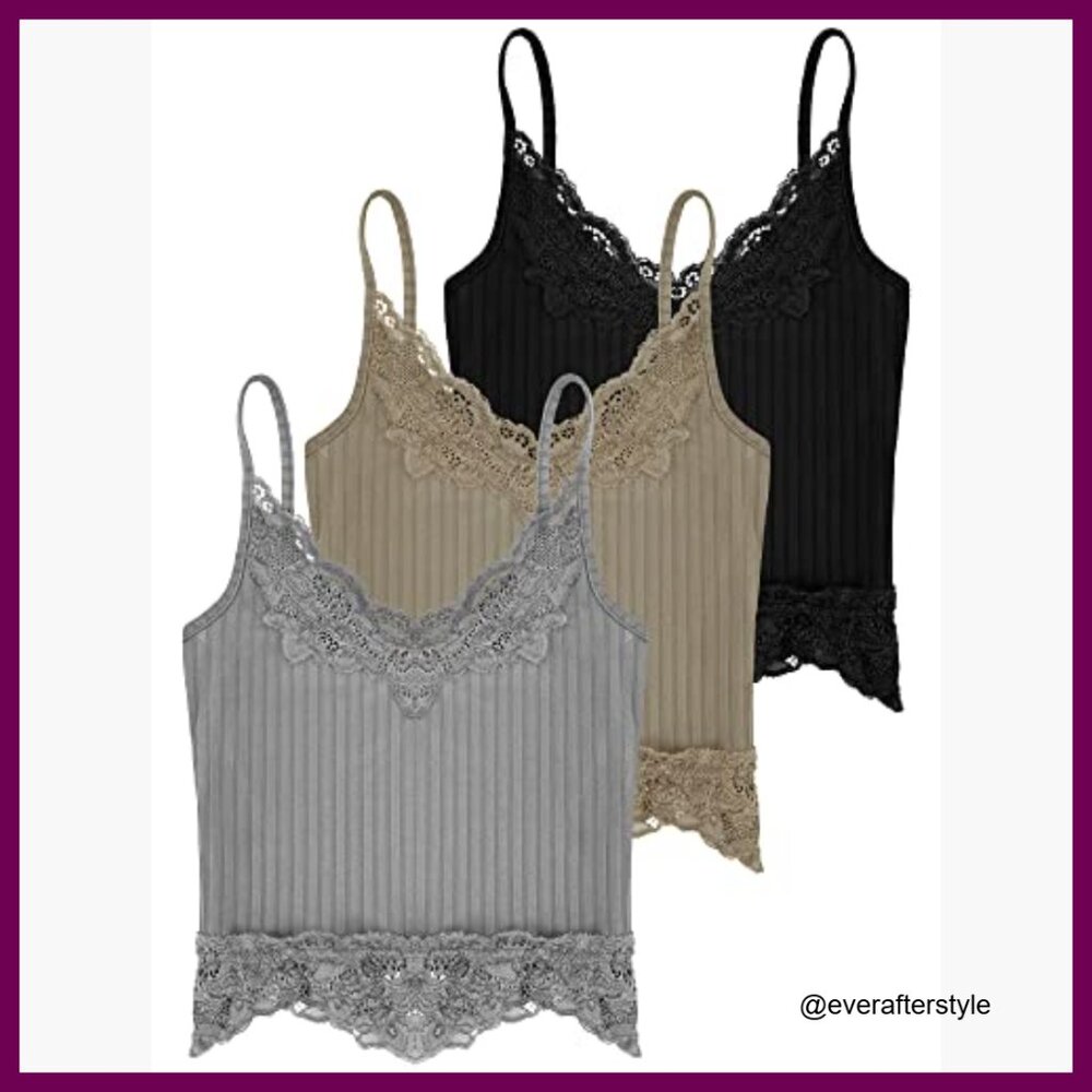 Polyester Lace Patchwork Crop Top Backless Tank T… - image 6